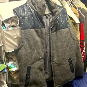 Forever 21 Blue Charcoal Gray Vest